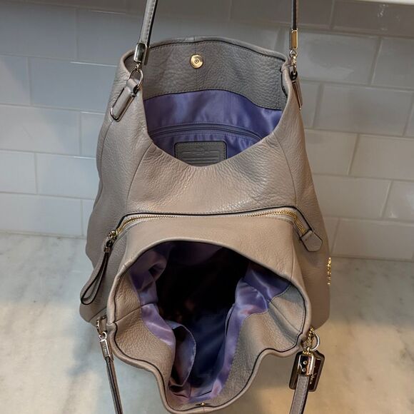 Coach Bag Purse Handbag Leather Madison Pebbled Phoebe Shoulder Bag Pocketbook - Picture 16 of 16